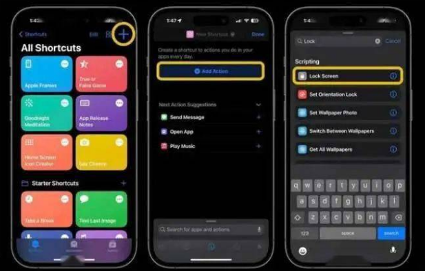 霞山苹果14锁屏维修店分享iPhone14升级iOS16.4后如何创建锁屏快捷方式 