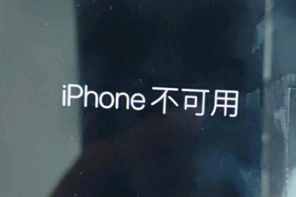 霞山苹果服务网点分享锁屏界面显示“iPhone 不可用”如何解决 