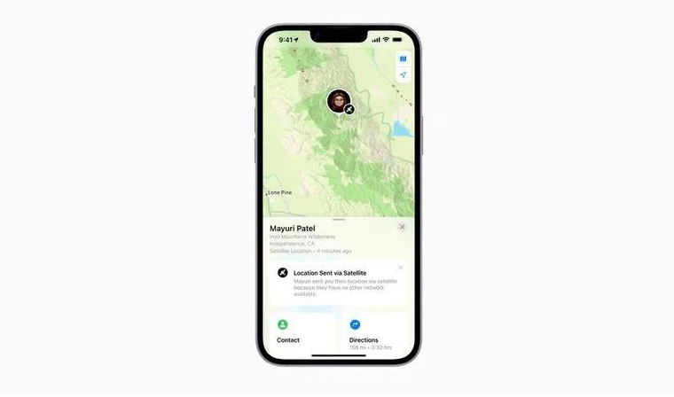 霞山苹果14维修分享iPhone14系列中 FindMy功能通过卫星分享位置方法教程 