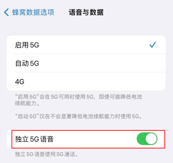 霞山苹果14维修分享iPhone 14 Pro如何开启VoNR 